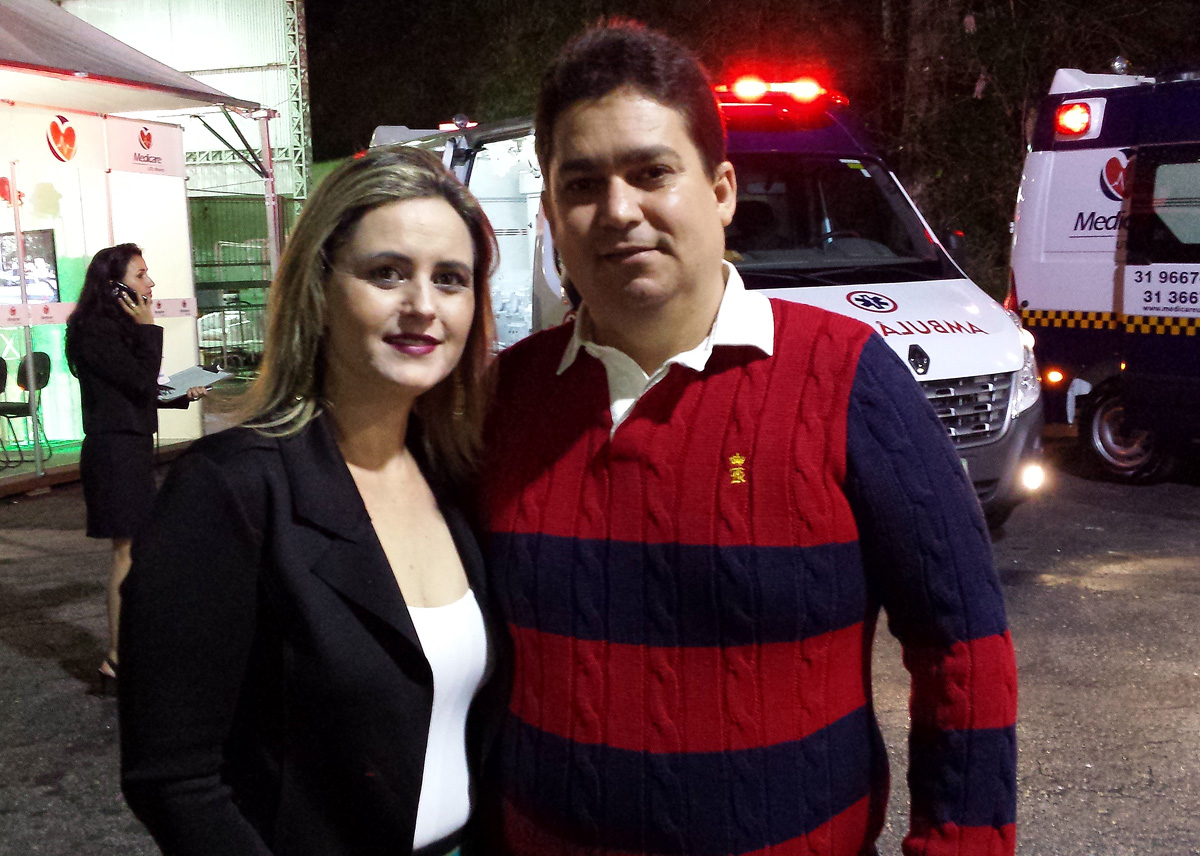 Acontecendo na Expo Usipa, o casal-empresário Mariley e Luciano Machado