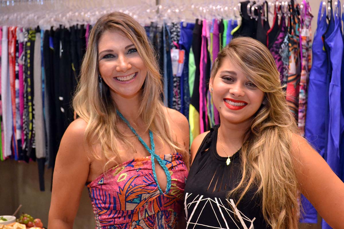 Lara Spalla e sua filha Maria Carolina, novas lojistas do Shopping do Vale